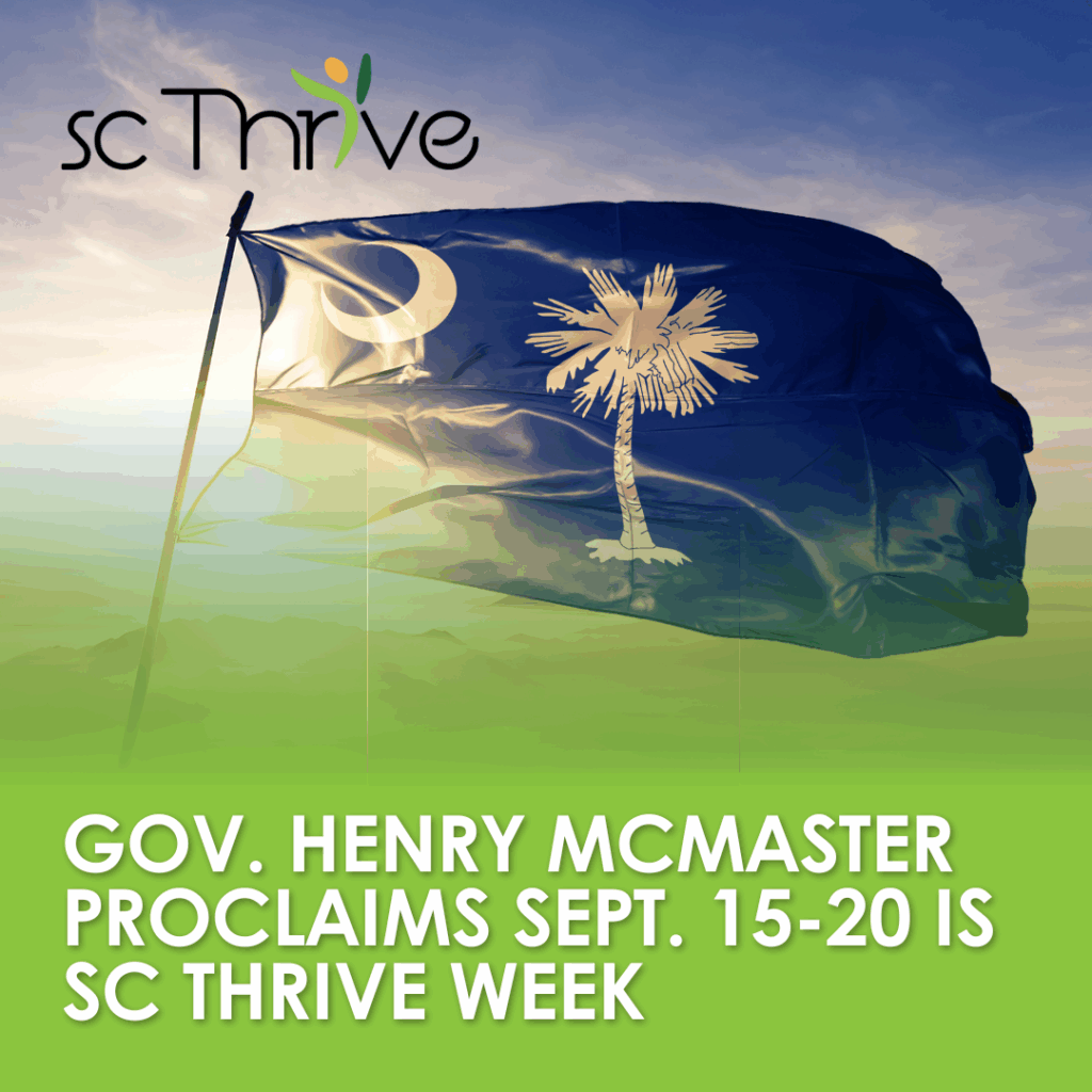 Gov. Henry McMaster Proclaims Sept. 15-20 is SC Thrive Week | SC Thrive
